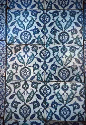 Panel osmanských dlaždic (keramických)