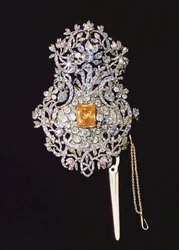 Turecká Reshma (browband), osazená drahými kameny, 18. století