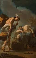 Merkur se chystá Behead Argus, c.1770-1775