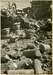 Zřícenina středověkého kostela Serreh, Sitte Gasma, Súdán, fotografie Ugo Monneret de Villard