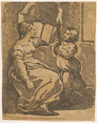 A Sybil čte doprava, ca. 1517-18.