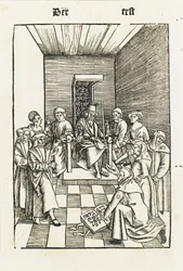 Židovská přísaha z Laienspiegel, Augsburg, 1509