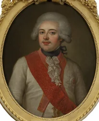 Fridrich Evžen Württemberský - Portrét Fridricha II. Evžena (1732-1797), vévody z Württemberska, od Pasch, Ulrika Fredrika (1735-1796). Olej na plátně, polovina 18. stol.. Rozměry : 73x59 cm. Národní muzeum Stockholm