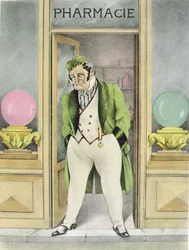 Lékárník Homais, ilustrace pro 