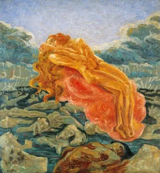Sen (nebo Paolo a Francesca) Umberto Boccioni (1882-1916)