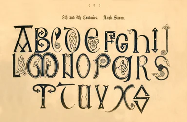 8. a 9. století. Anglosaský, 1862