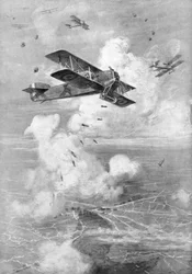 Francouzský dvouplošný bombardér Breguet v akci, c1917 1926