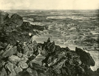 Pobřežní scéna ve Warrnambool, 1901.