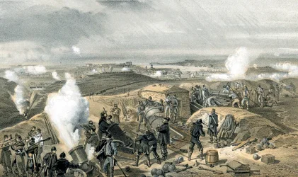 Horký den v bateriích, krymská válka, 1853-1856