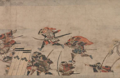 Dlouhý příběh pro podzimní noc Aki no yo nagamonogatari, ca. 1400.