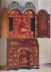Kabinet s červeným lakem, c1685, 1936