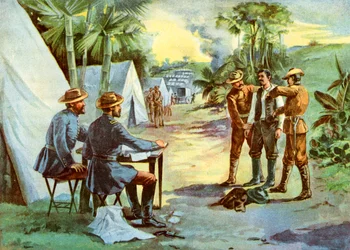 Španělský špión v táboře, španělsko-americká válka, 1898