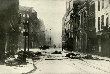 Ulice v Lille, 1919.