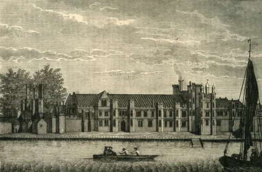 Pohled na starověký královský palác s názvem Placentia, c1878.