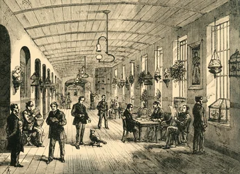 Oddělení v Betlémské nemocnici, c1878.