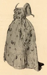 Watteau sacque, svatební oblečení paní William West, 1752, 1937
