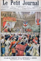 Banket pro hostujícího francouzského prezidenta, Guildhall, Londýn, 1903