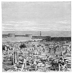 Most přes řeku Tigris, Diyarbakir, Turecko, 1895