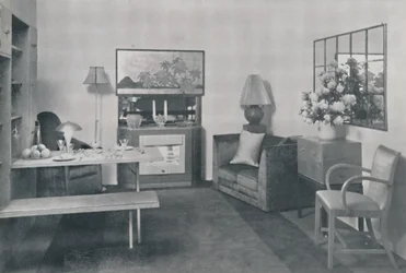 Jídelna a obývací pokoj, 1942.