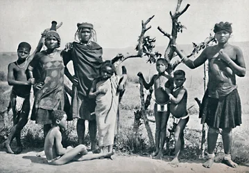 Skupina Zulusů, 1912