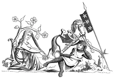 Rytíř a panna, 13. století 1849
