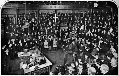 Přednáška v Royal Institution, Londýn, c1903 1903