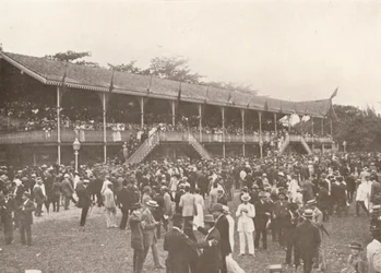 Část areálu Derby Club Racecourse Enclosure, 1914