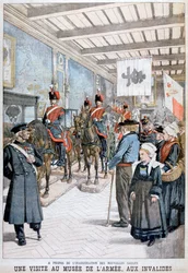 Návštěva armádního muzea válečnými veterány, 1903