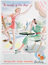 Reklama na barvy McCallum, 1937