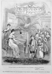 Reklama na klavíry Brinsmead, 1899