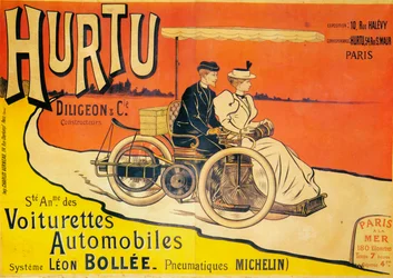 Reklama na vozy Hurtu, c1896