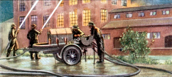 Air Raid Precaution, cigaretová karta, Britové, 1938