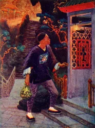 Aladdin objeví lampu, c1930.