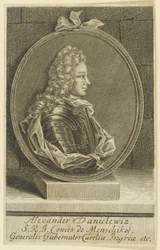Alexander Danilovič Menshikov, generalissimus, princ Svaté říše římské, 1705.