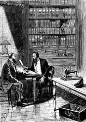 Alexander Graham Bell 1847-1922, americký vynálezce narozený ve Skotsku, 1876