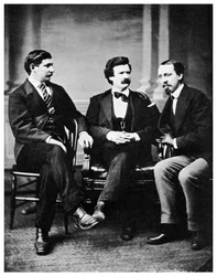 Alfred Townsend, Mark Twain a David Gray, 1871 1955