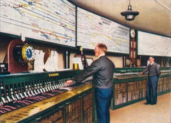 Plně elektrická signální skříň, 1938