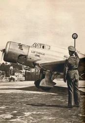 Vše jasné pro start na letišti Tempelhof, Berlín, c1936 c1937