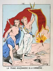 Alegorie svobodného zednářství a Komuny, Pařížská komuna, 1871