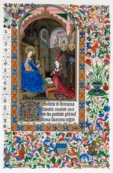 Amadee de Saluces a Panna Maria, polovina 15. století