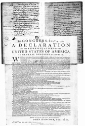 Americká deklarace nezávislosti, 4. července 1776