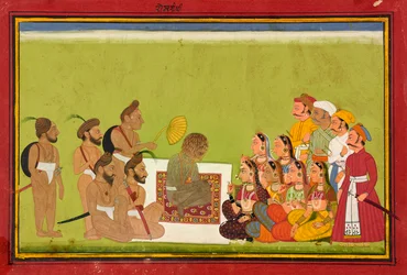 Audience s Rom Rishi, ca. 1700-1725.