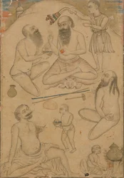 Tábořiště jogínů, ca. 1660.