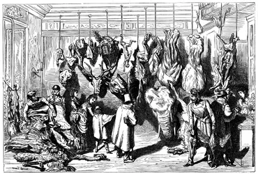 Angličtí řezníci, Boulevard Haussmann, Paříž, 1871