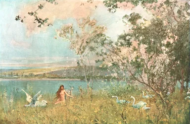 Jarní idyla, 1897, c1902.