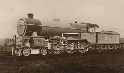 L.M.S. Přehřátý expresní motor pro cestující, 1927.