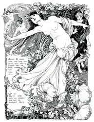 Ilustrace pro The Song of Solomon, 1899