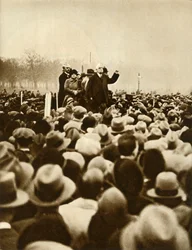 Protivládní demonstrace, Hyde Park, Londýn, 6. února 1933, 1935.i
