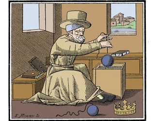 Archimedes c287-212 př.nl, starověký řecký matematik a vynálezce, 1866