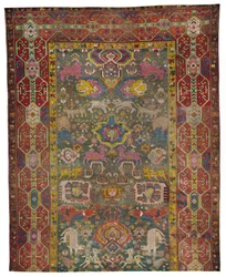 Arménská část koberce Kouba, c19. století, 1928